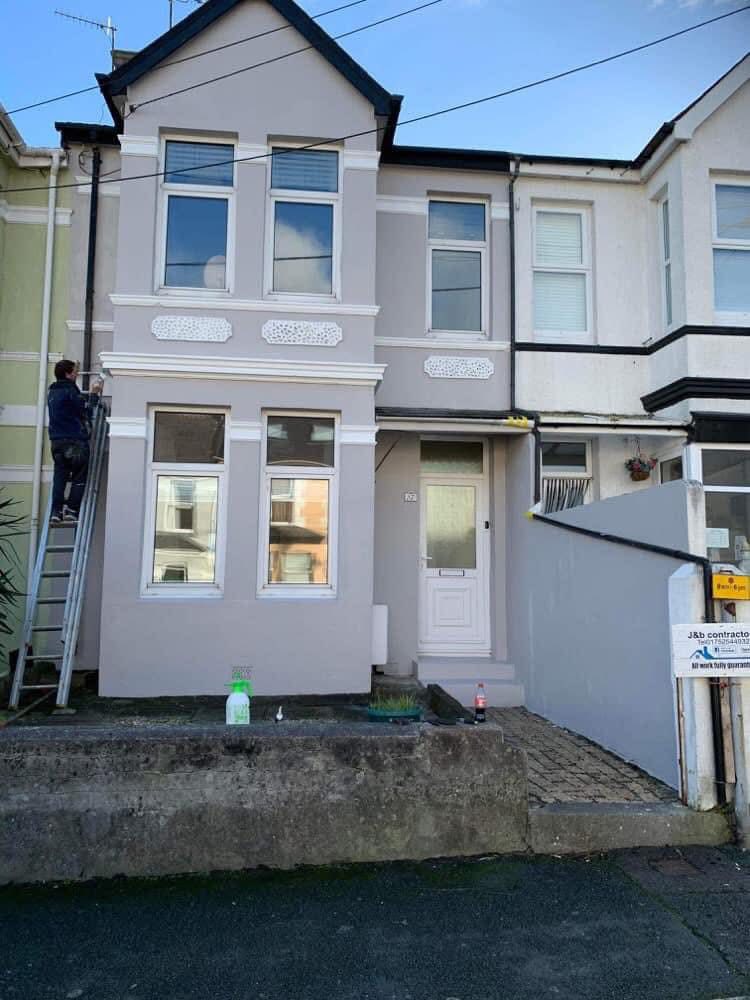 Completed roof replacement project in Budleigh Salterton