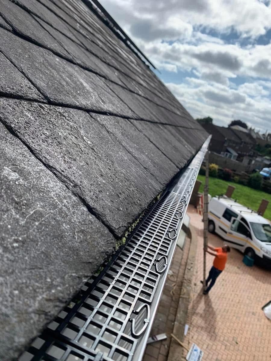 Gutter installation project in Budleigh Salterton