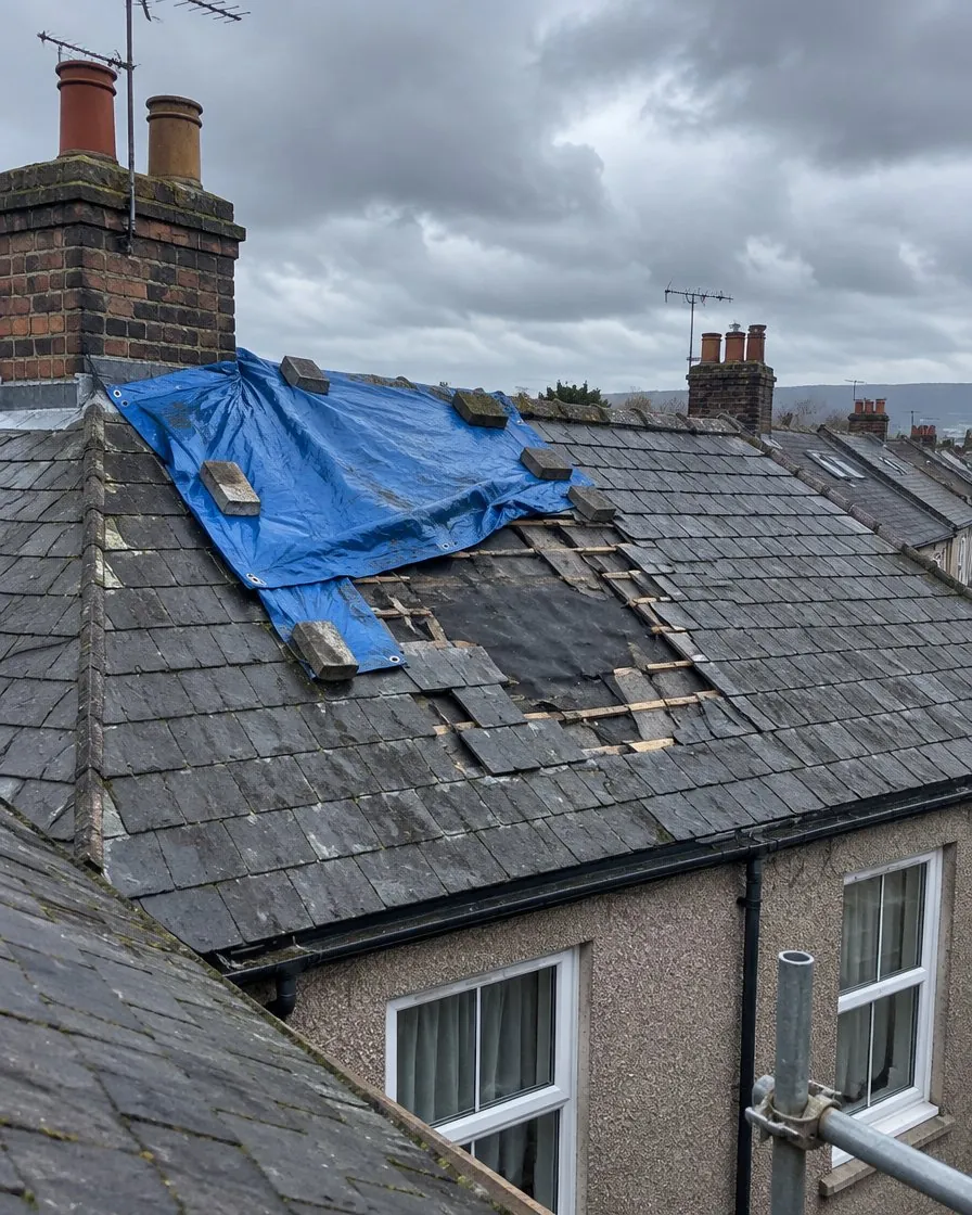 Storm damage and insurance work in Budleigh Salterton